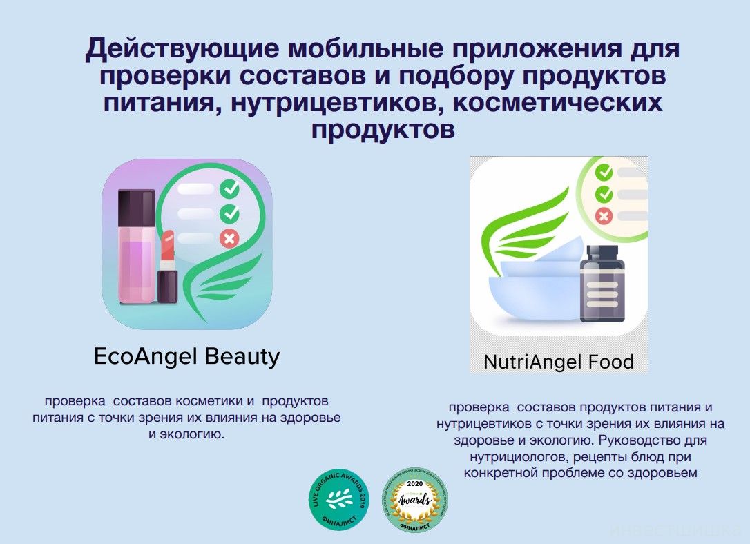 Мобильные приложения для подбора продуктов питания и косметики #П0016